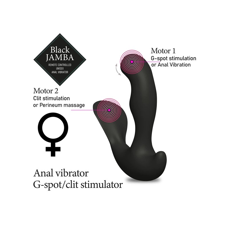 Masażer prostaty i punktu G - FeelzToys Black Jamba